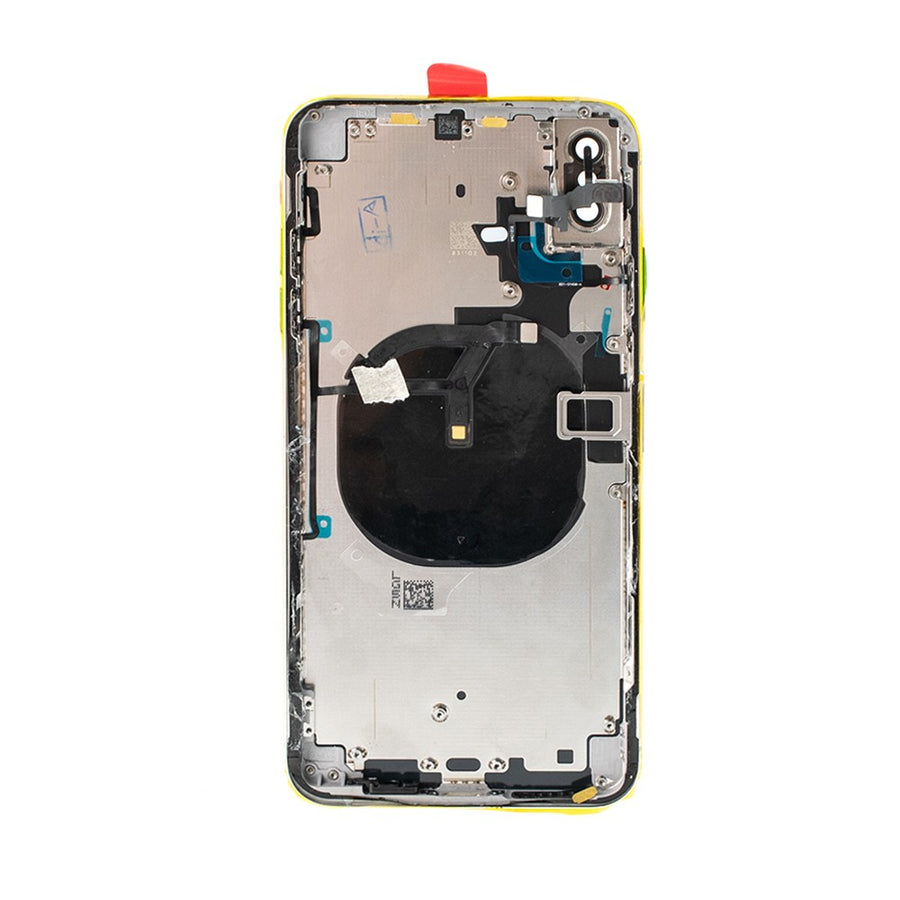 Rear Housing with Small Parts for iPhone XS Max (Purple)-Silver