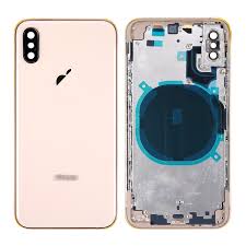 Rear Housing with Small Parts for iPhone XS (PULL-A)-Gold