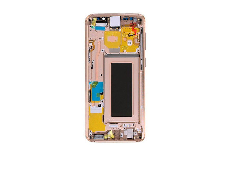 Samsung Galaxy S9 OLED Screen Replacement Digitizer with Frame G960F-Sunrise Gold