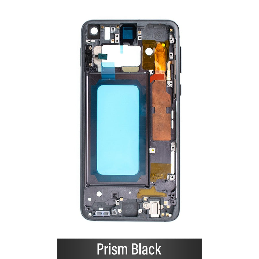 Chassis Mid Frame Cover Replacement Assembly for Samsung Galaxy S10 E G970F-Prism Black