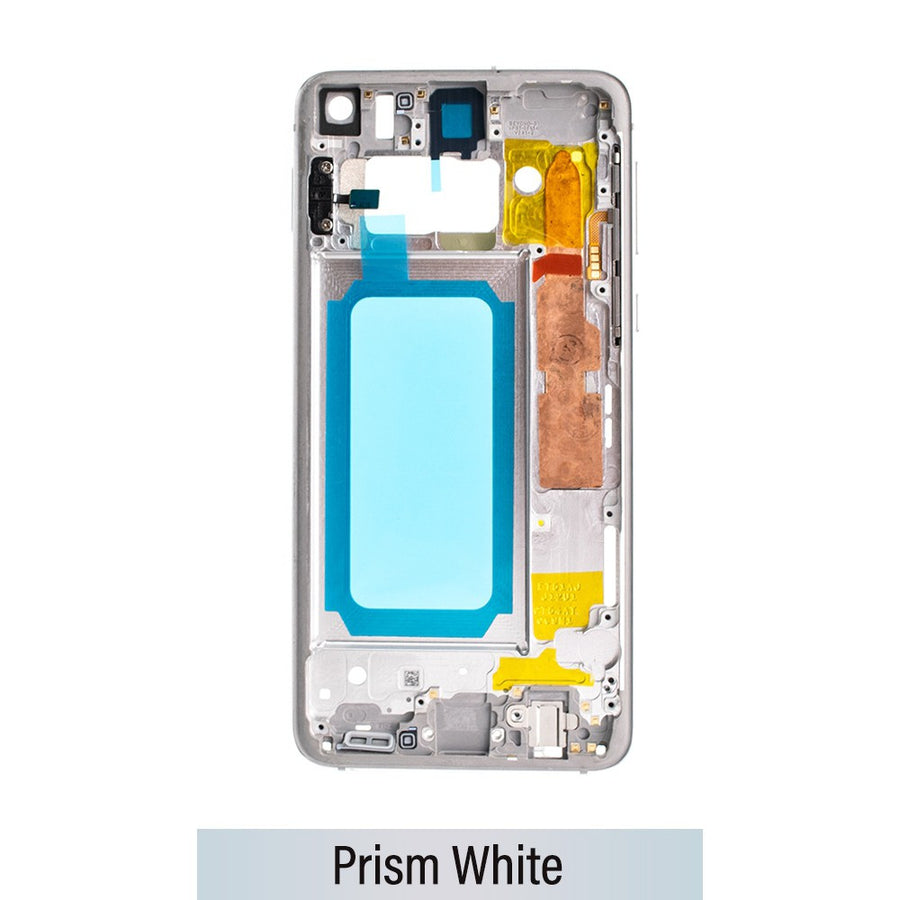 Chassis Mid Frame Cover Replacement Assembly for Samsung Galaxy S10 E G970F-Prism White