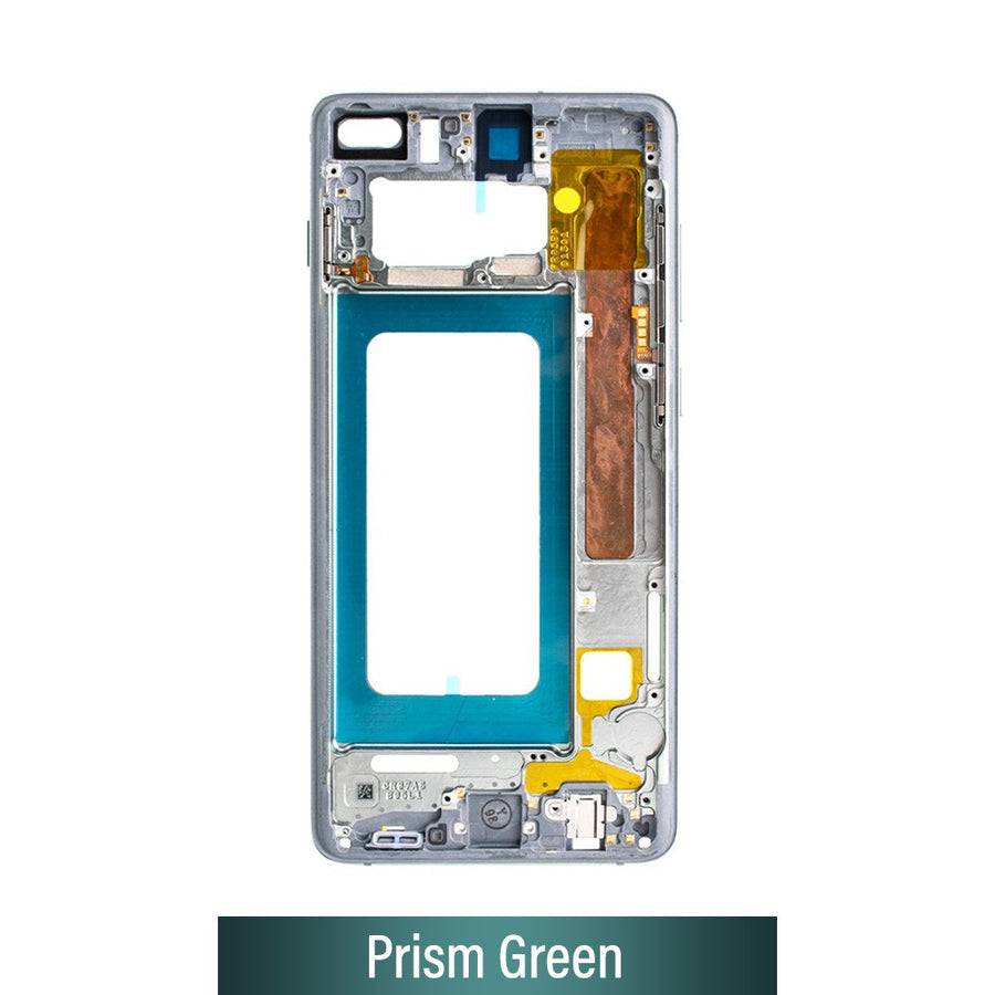 Chassis Mid Frame Cover Replacement Assembly for Samsung Galaxy S10 Plus G975F-Prism Green