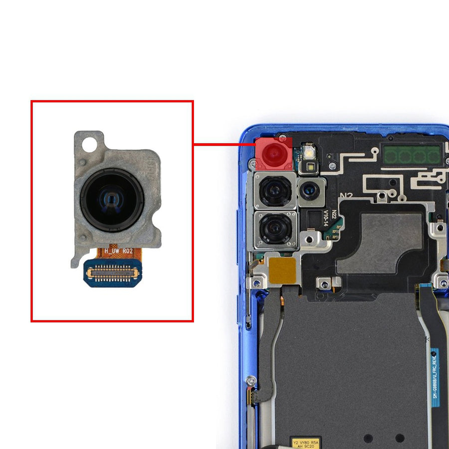 12MP Rear Camera for Samsung Galaxy S20 Plus G985F / G986B GH96-13085A (Gold)