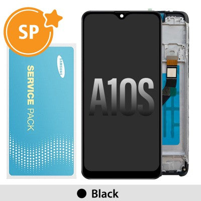 Tecguru-Samsung Galaxy A10s A107F LCD Screen Replacement Digitizer GH81-17482A (Service Pack)-Black