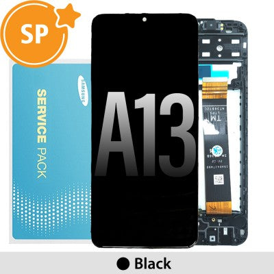 Tecguru-Samsung Galaxy A13 A135F LCD Screen Replacement Digitizer GH82-28508A/28653A (Service Pack)-Black