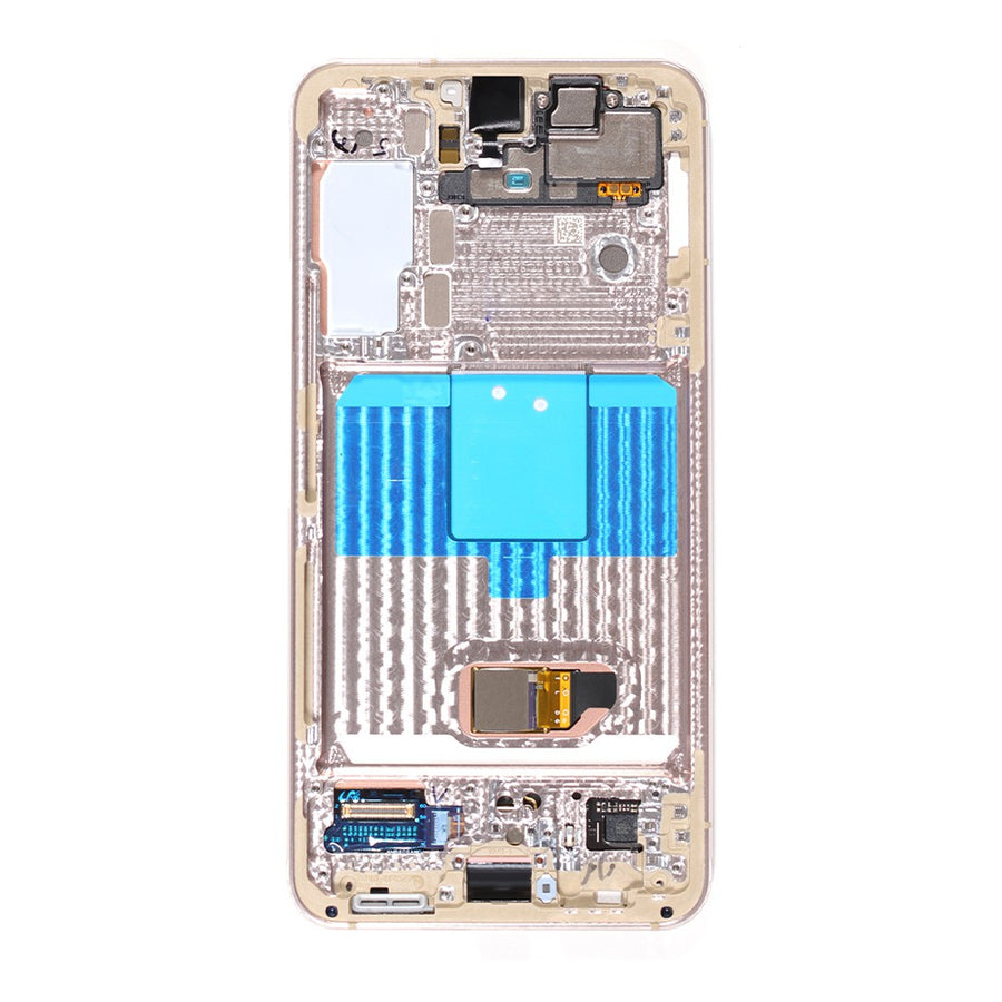 Samsung Galaxy S22 5G S901B OLED Screen Replacement with Frame GH82-27520F/27521F (Gold)-Violet