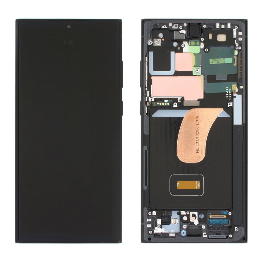 Samsung Galaxy S23 Ultra 5G S918B OLED Screen Replacement Digitizer GH82-30465E (Gold)-Graphite