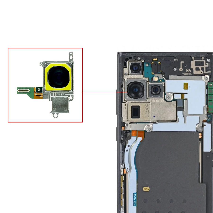 Rear Camera (200 MP Wide) for Samsung Galaxy S23 Ultra S918B GH96-15525A (Gold)