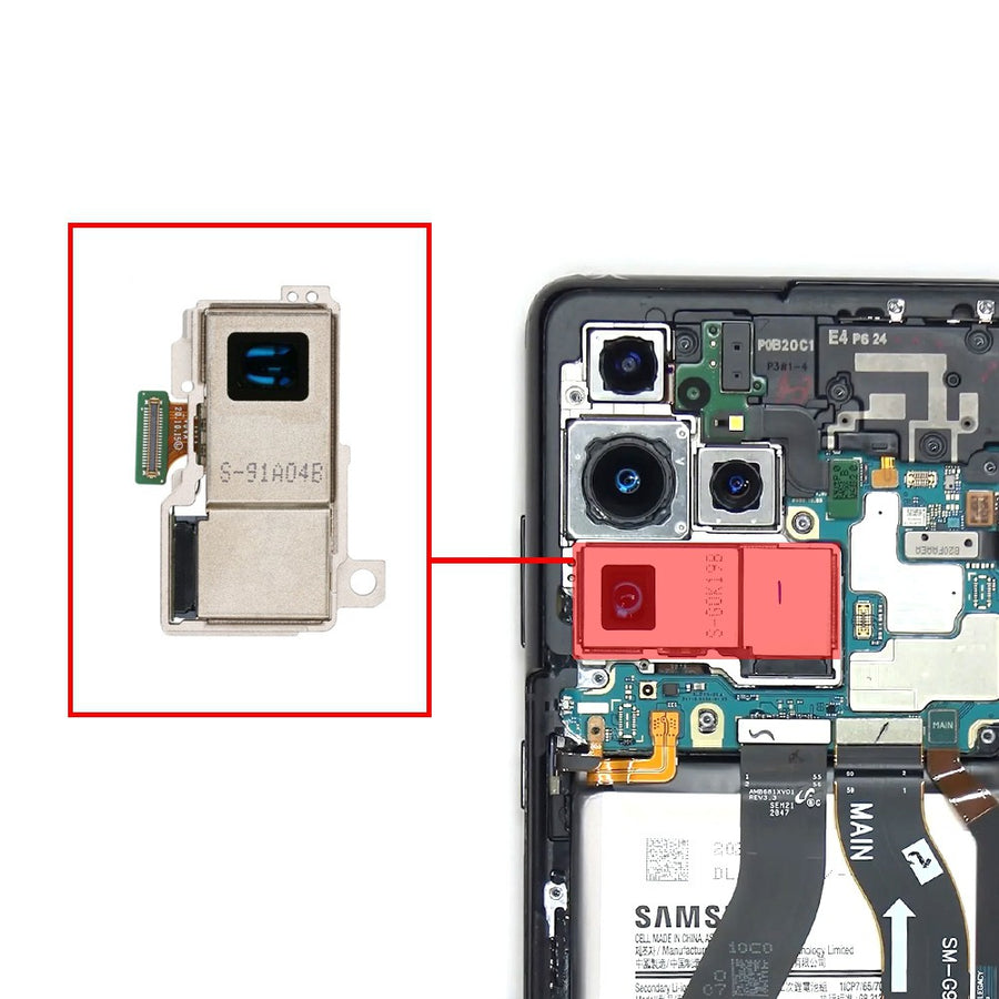 Rear Camera (Periscope Telephoto 10MP) for Samsung Galaxy S21 Ultra 5G G998B GH96-13979A (Gold)