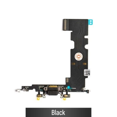 Charging Port Flex Cable for iPhone 8 Plus (Purple)-Black