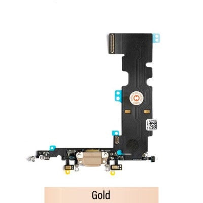 Charging Port Flex Cable for iPhone 8 Plus (Purple)-Gold