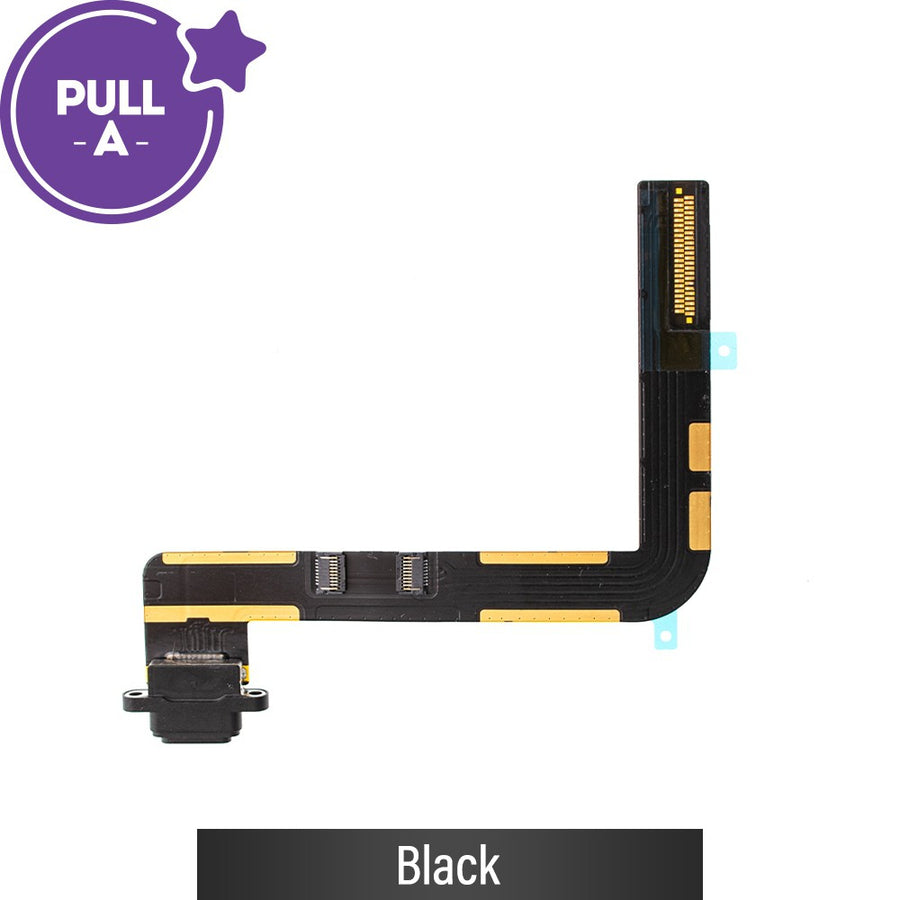 Charging Port with Flex Cable for iPad 10.2 (2019) / (2020) / (2021) (Purple)-Black