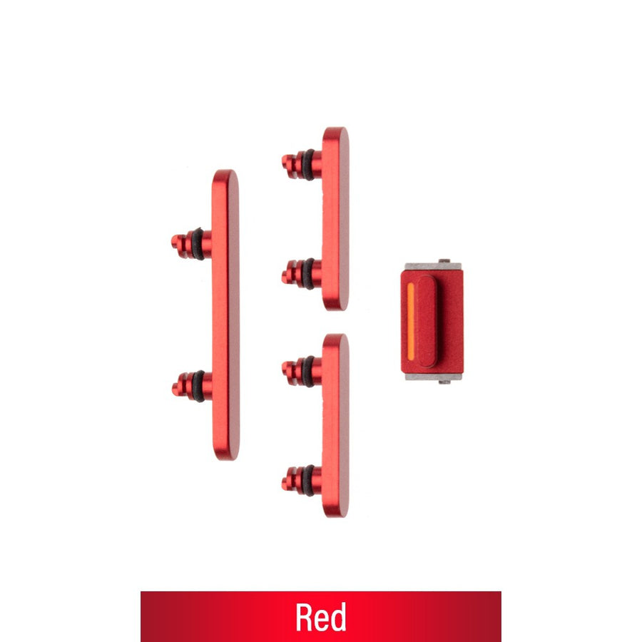 Power & Volume Button Set for iPhone 14 / 14 Plus-Red