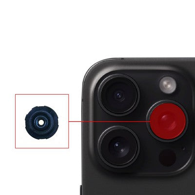 Rear Camera Ultra Wide (X0.5) Camera Blue Light Bead Lens Replacement For iPhone 15 Pro / 15 Pro Max