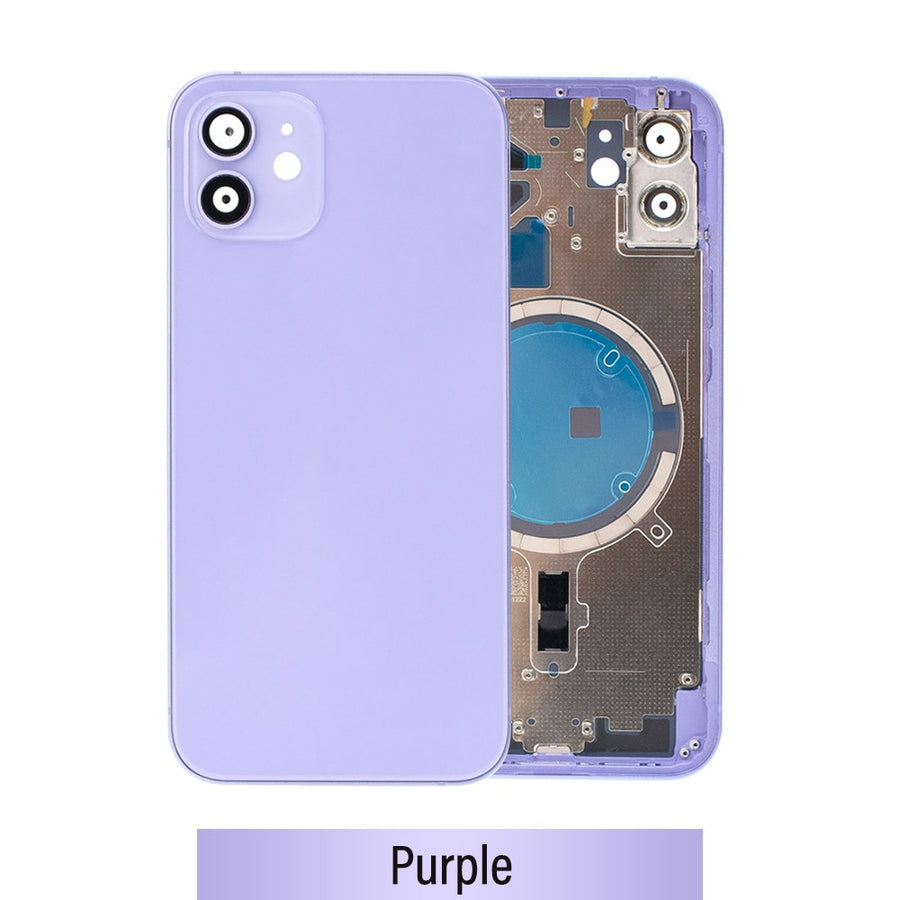 Rear Housing for iPhone 12 (NO LOGO)-Purple