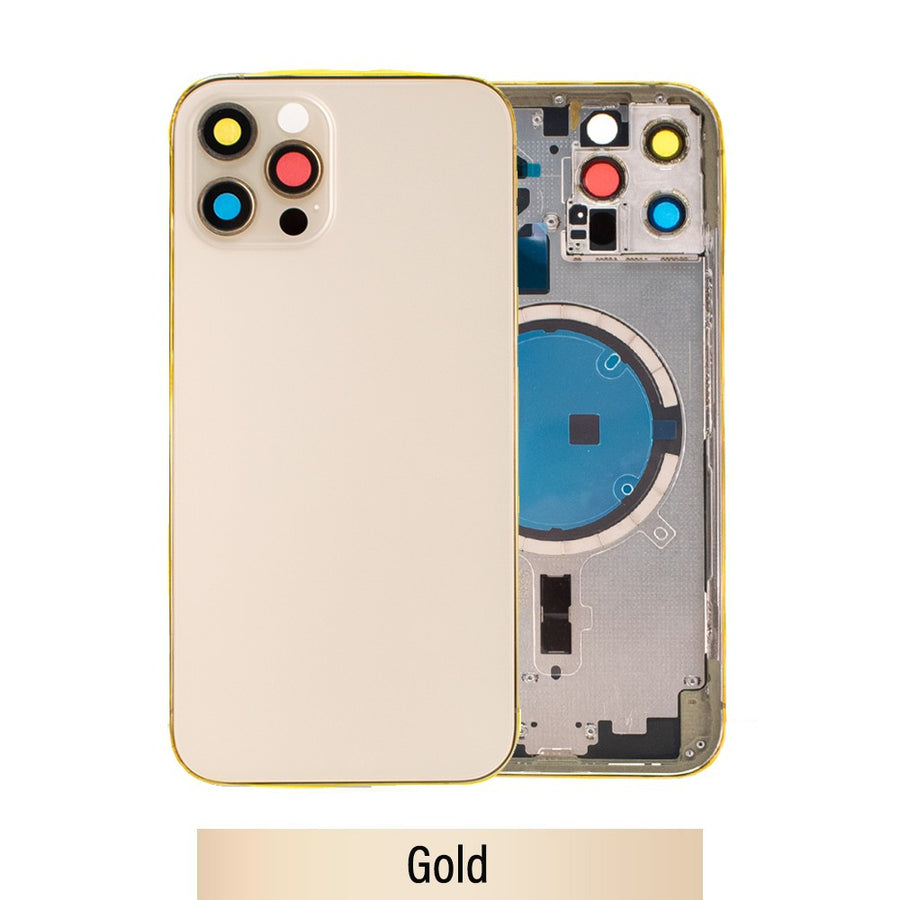 Rear Housing for iPhone 12 Pro (NO LOGO)-Gold