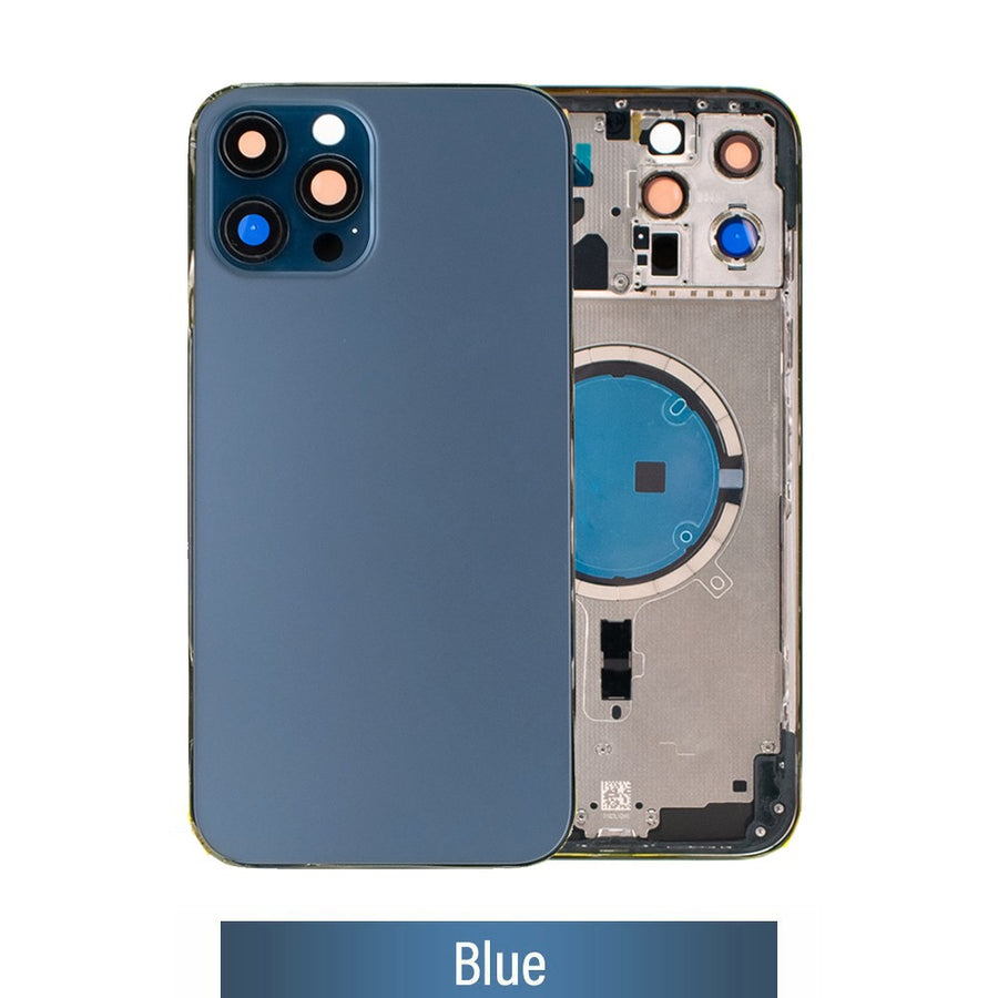 Rear Housing for iPhone 12 Pro Max (NO LOGO)-Blue