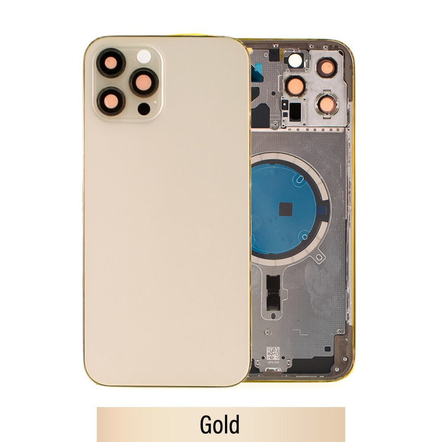 Rear Housing for iPhone 12 Pro Max (NO LOGO)-Gold