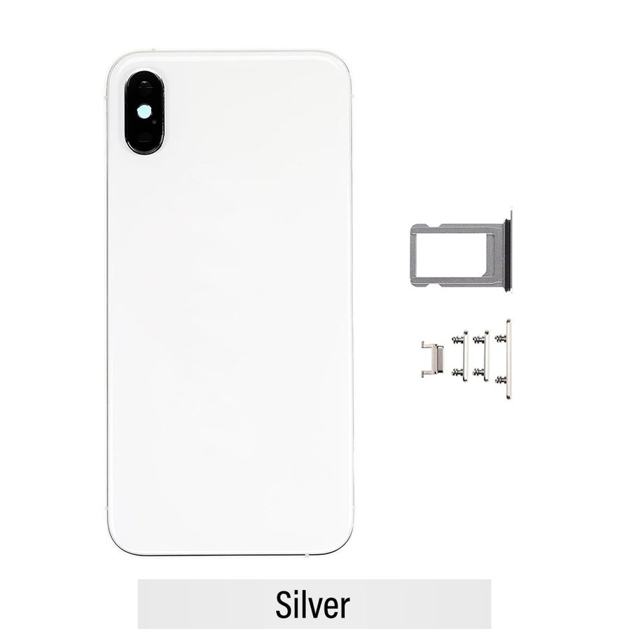 Rear Housing for iPhone XS (NO LOGO)-Silver