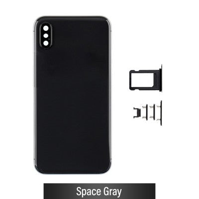 Rear Housing for iPhone X (NO LOGO)-Space Gray