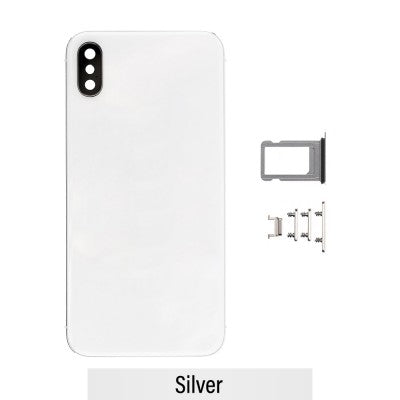 Rear Housing for iPhone X (NO LOGO)-Silver