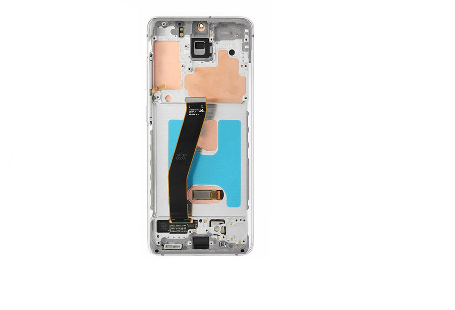 Samsung Galaxy S20 G980F OLED Screen Replacement Digitizer with Frame-Cloud White