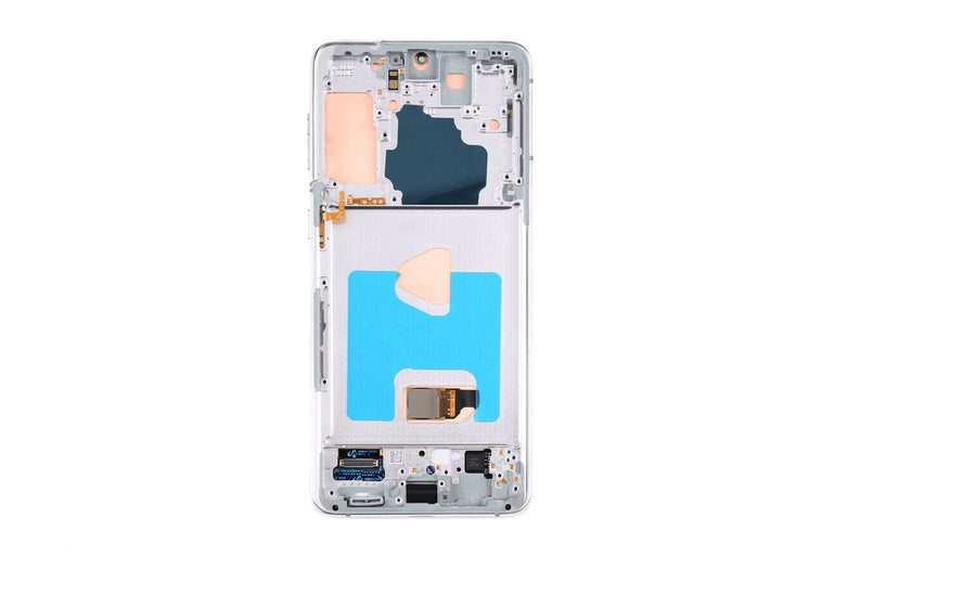 OLED Screen Replacement Digitizer With Frame For Samsung Galaxy S21 Plus 5G G996-Phantom Silver