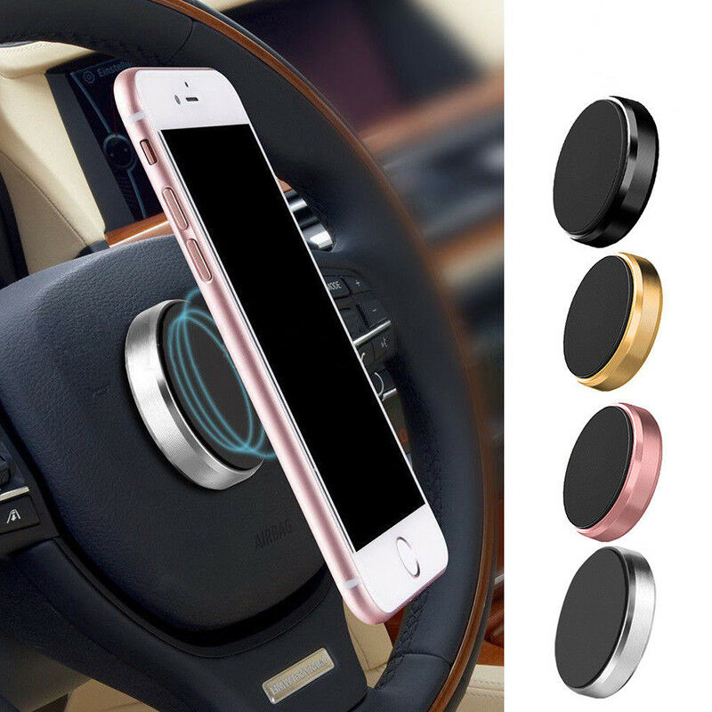 Car Phone Holder Magnetic Stick On Dashboard Wall With Adhesive Sticker
