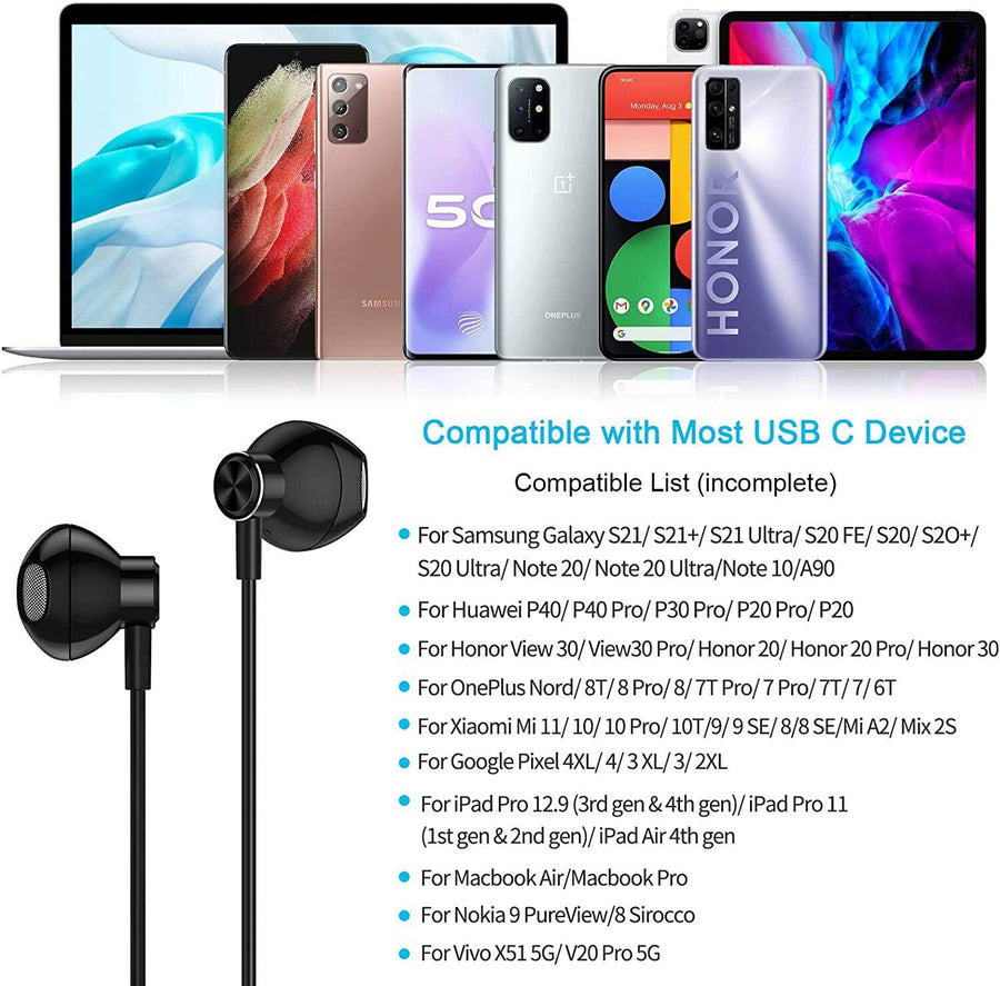 SAMSUNG AKG Type-C USB C Earphones S10+ Note 9 S20 Ultra S21 FE S22 Plus Earbuds
