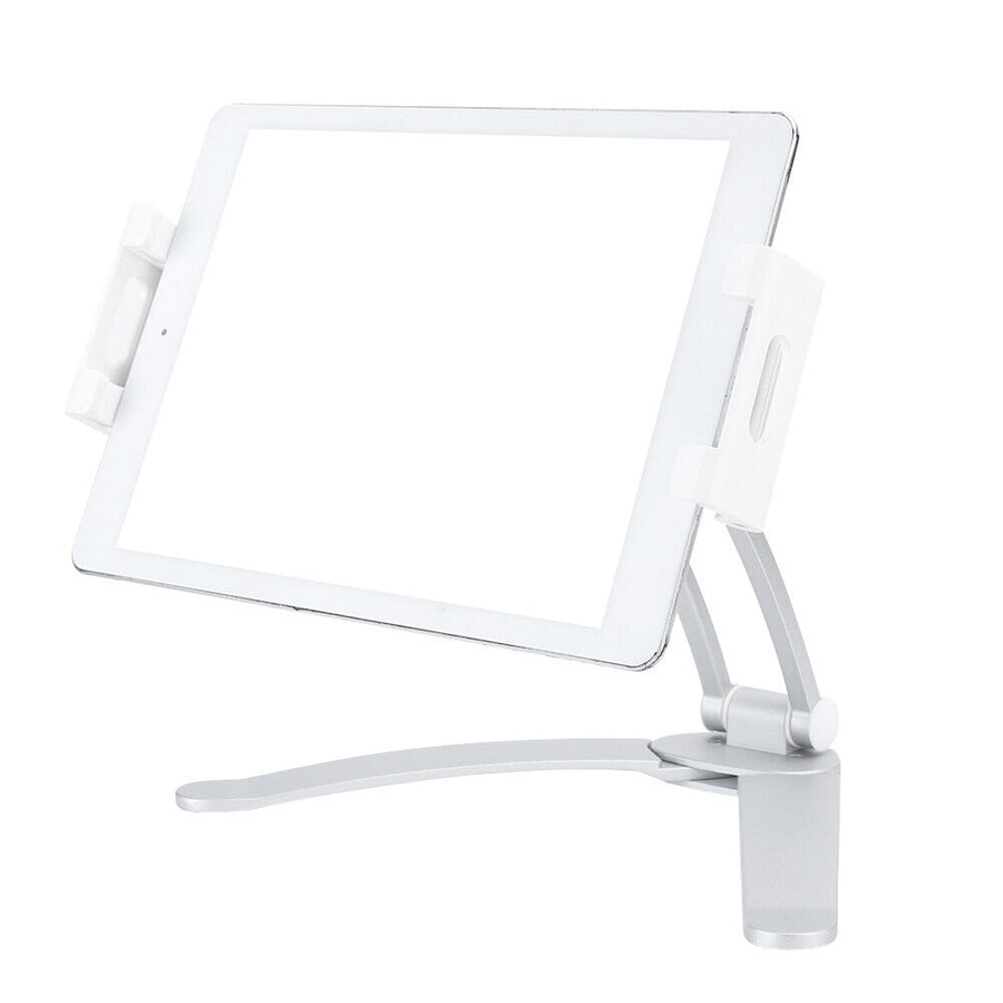 Phone Tablet Stand Desktop Mobile Stand Tablet Kitchen Wall Mount Aluminum Alloy 2 in 1 Stand 4