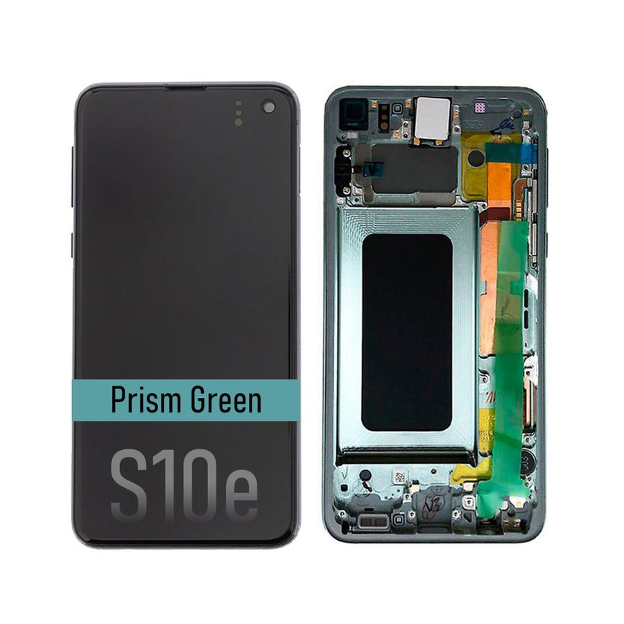 Samsung Galaxy S10E G970F OLED Screen Replacement Digitizer GH82-18852E (Gold)-Prism Green