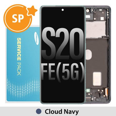 Tecguru_Samsung Galaxy S20 FE G780 / G781 OLED Screen Replacement Digitizer GH82-24220E/GH82-24214E/GH82-24219E/GH82-31328E (Service Pack)-Cloud Red