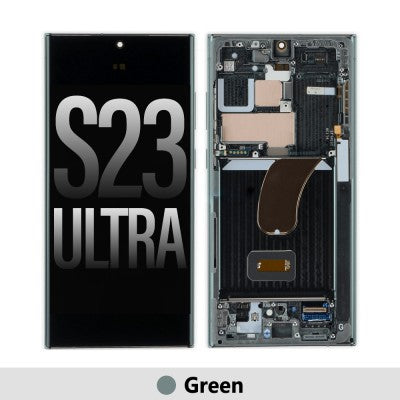 Yellow -Samsung Galaxy S23 Ultra 5G S918B OLED Screen Replacement-Green