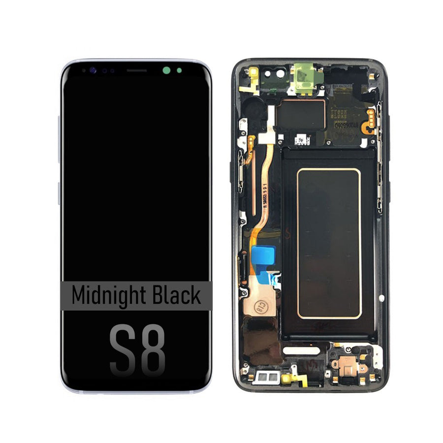 Samsung Galaxy S8 G950F OLED Screen Replacement Digitizer GH97-20457A (Gold)-Midnight Black