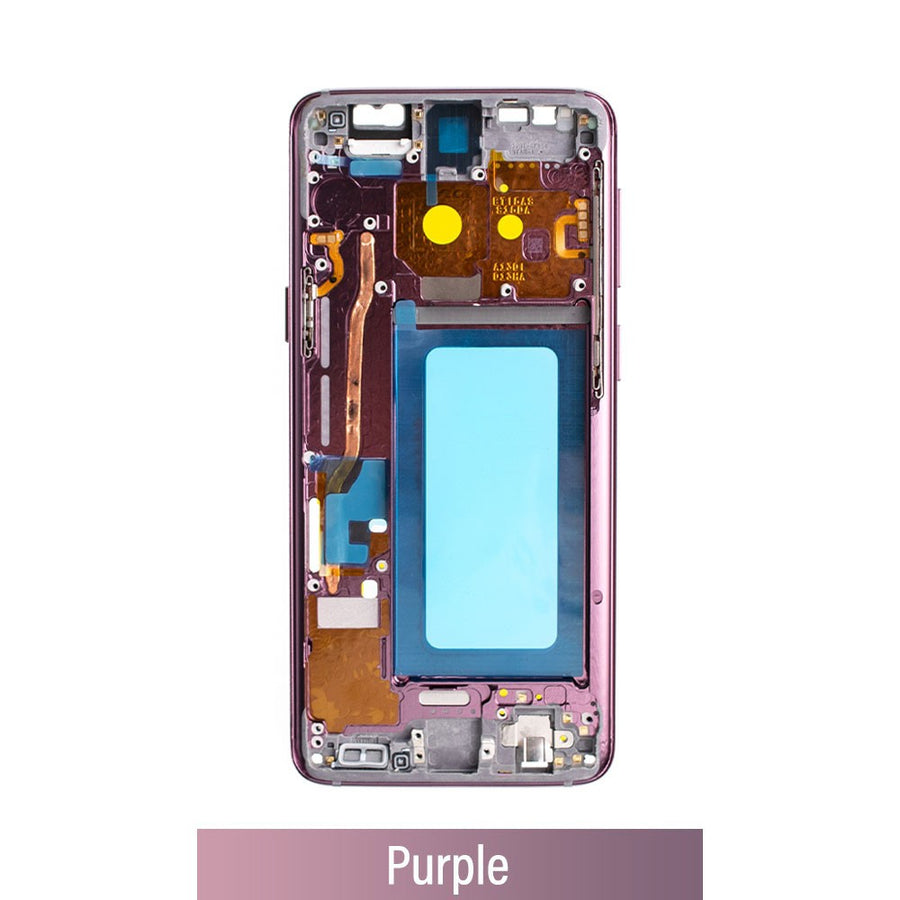 Chassis Mid Frame Cover Replacement Assembly for Samsung Galaxy S9 G960F-Purple