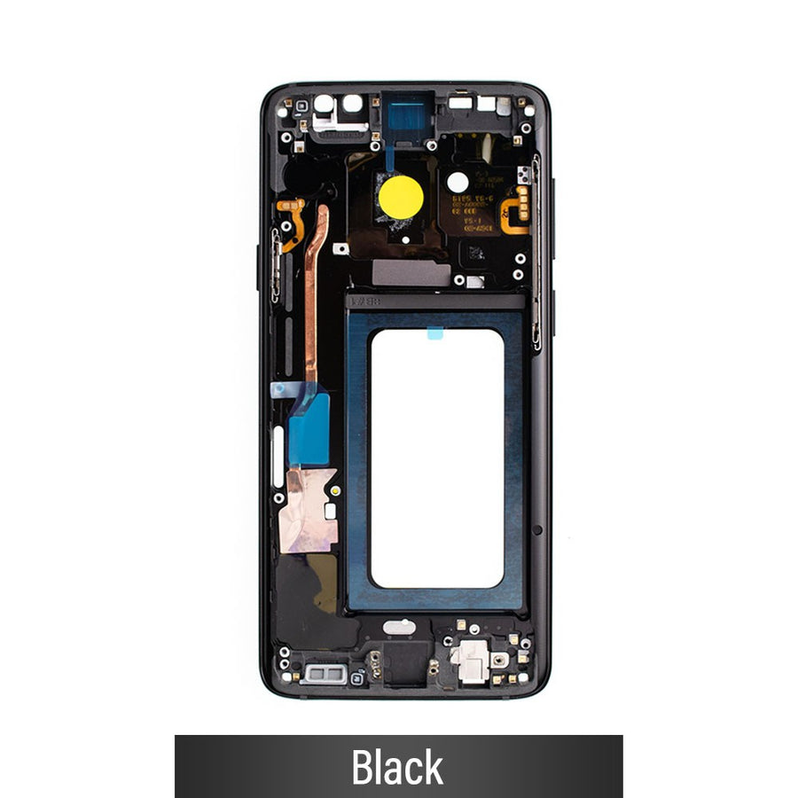 Chassis Mid Frame Cover Replacement Assembly for Samsung Galaxy S9 Plus G965F-Black