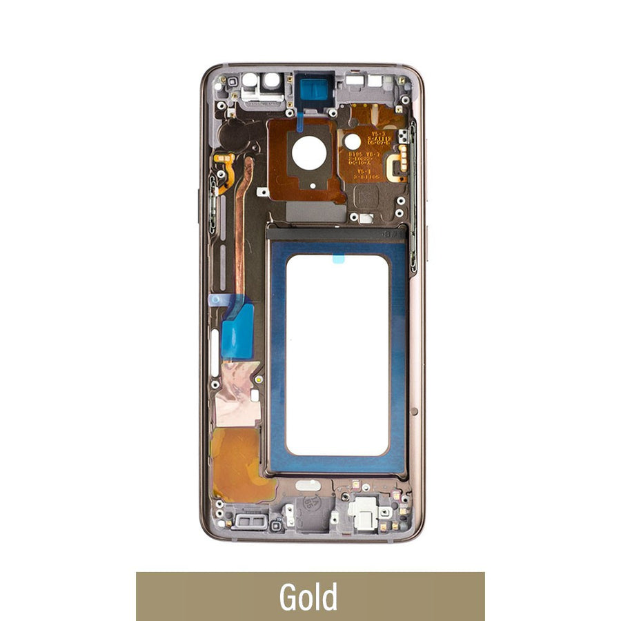 Chassis Mid Frame Cover Replacement Assembly for Samsung Galaxy S9 Plus G965F-Gold