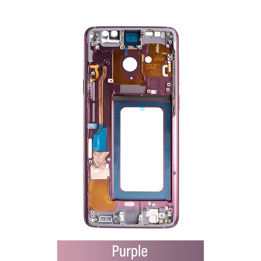 Chassis Mid Frame Cover Replacement Assembly for Samsung Galaxy S9 Plus G965F-Purple