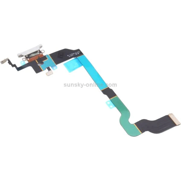Red Charging Port Flex Cable for iPhone X-White
