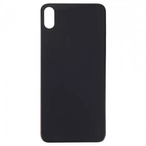 Rear Glass Replacement with Bigger Size Camera Hole Carving for iPhone X-Black