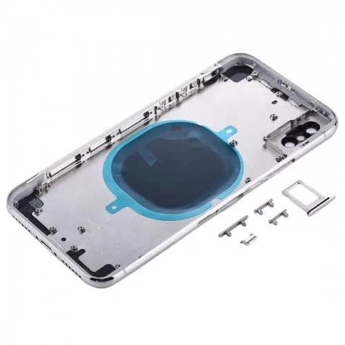 Rear Housing with Small Parts for iPhone X-Silver