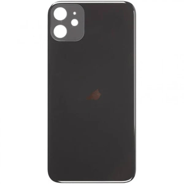 Rear Glass Replacement with Bigger Size Camera Cut-out for iPhone 11-Black