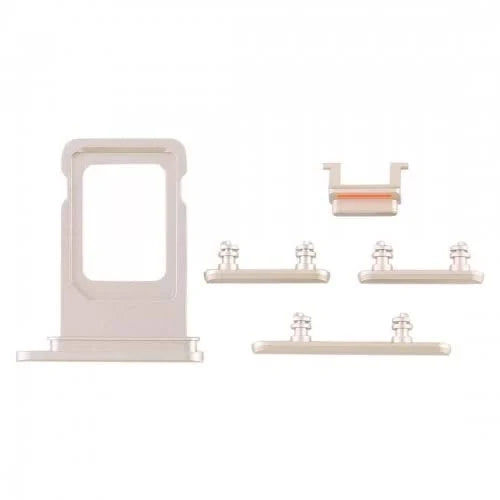SIM Card Tray and Side Button for iPhone 11-White