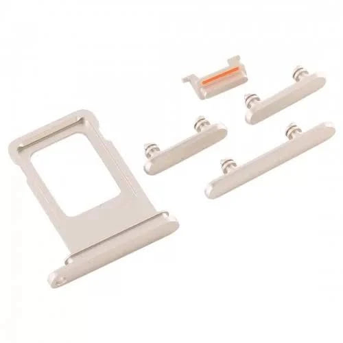 SIM Card Tray and Side Button for iPhone 11-White