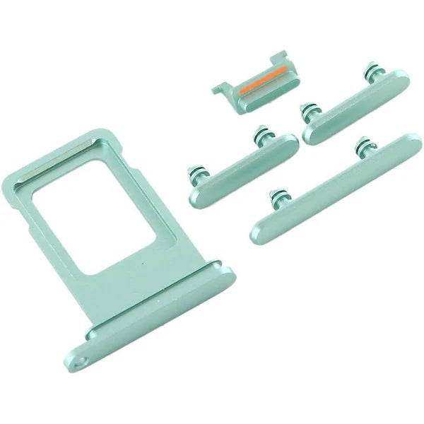 SIM Card Tray and Side Button for iPhone 11-Green