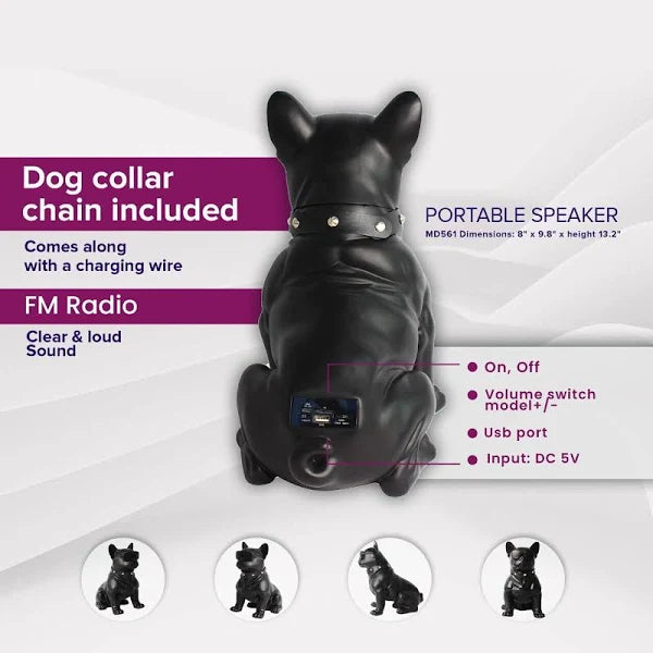 Bluetooth Speaker French Bulldog Art Bluetooth Speaker Portable Bluetooth Speakers