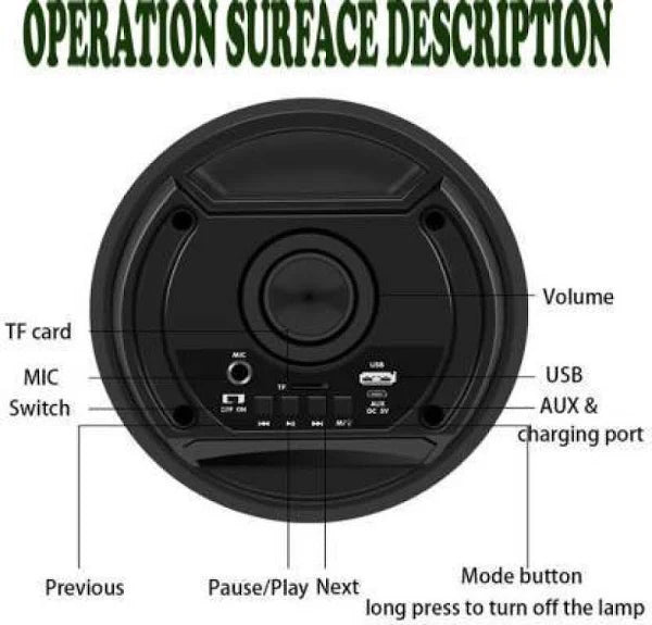 Karaoke 6800W Dual 8.5'' Bluetooth Speaker Sub Woofer Heavy Bass Sound System Party &Mic