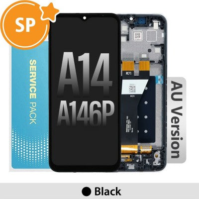 Tecguru-Samsung Galaxy A14 5G A146P LCD Screen Replacement Digitizer GH82-23640A / GH81-23315A (Service Pack)-Black (AU Version)