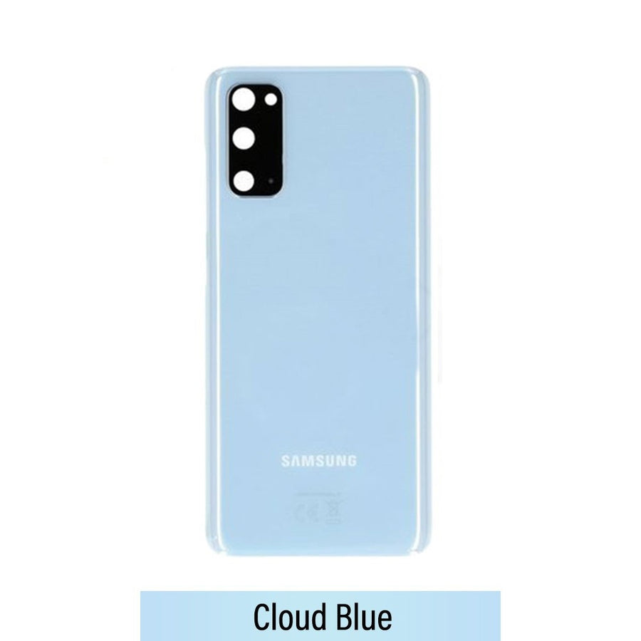 Rear Cover Glass For Samsung Galaxy S20/5G G980/G981 GH82-22068D (Gold)-Cloud Blue