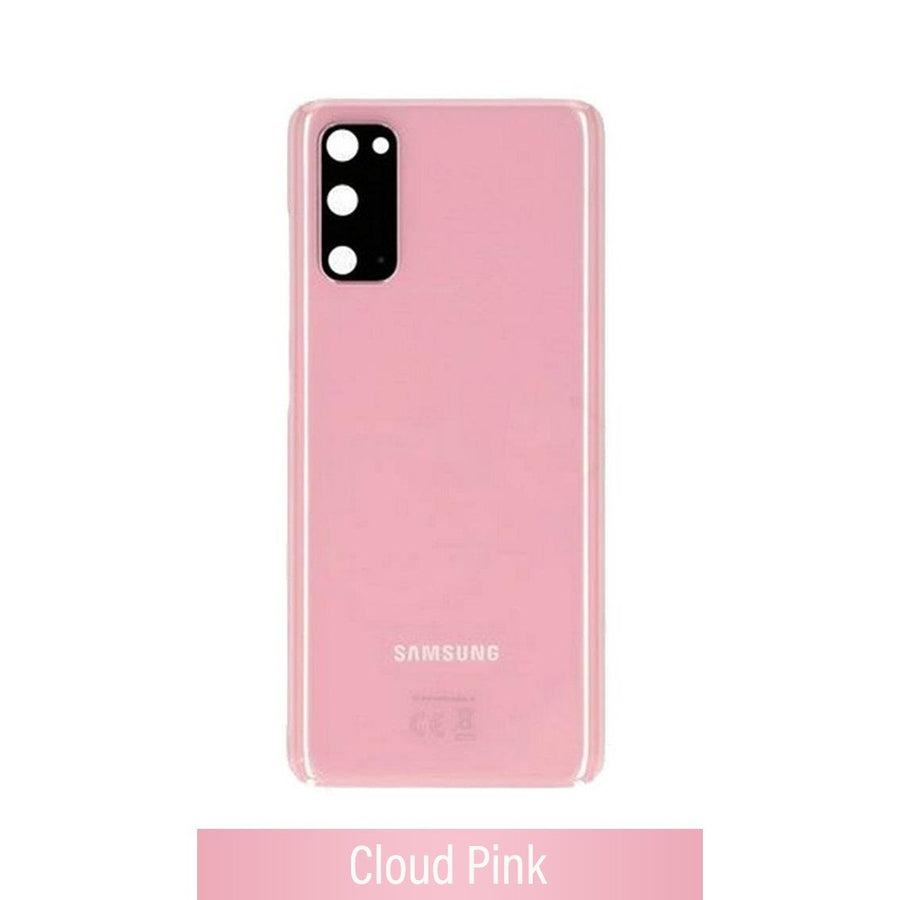 Rear Cover Glass For Samsung Galaxy S20/5G G980/G981 GH82-22068C (Gold)-Cloud Pink